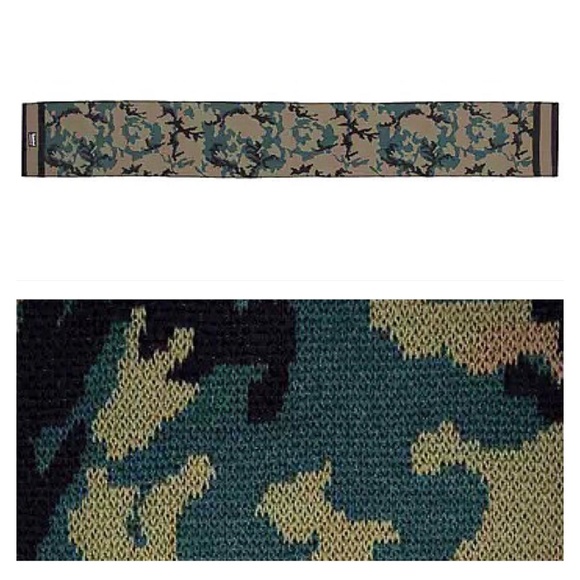 NWT Timberland Camo Jacquard Reversible Knit Scarf - Picture 12 of 15